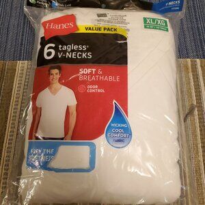 Hanes Brand New V-Neck T-shirts XL